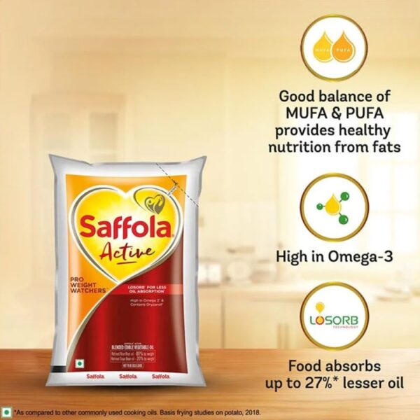 Saffola Active Pro Weight Watchers Blended Cooking Oil - Image 3