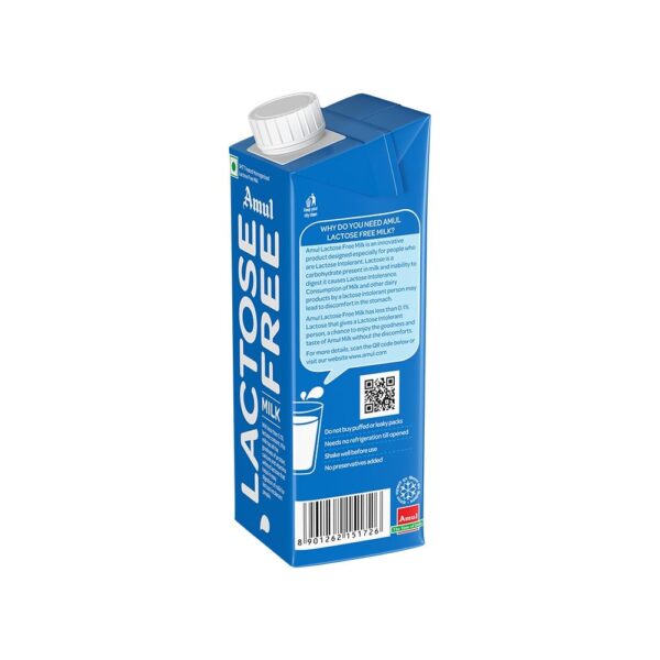 Amul Lactose Free Milk (250)ml - Image 2
