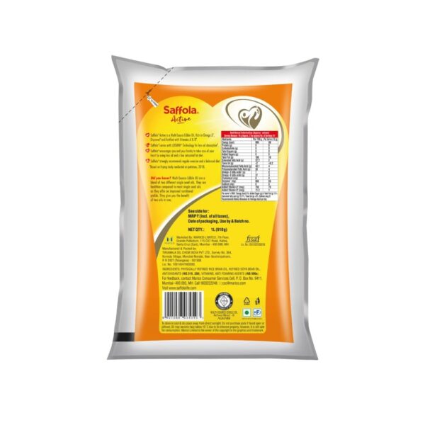 Saffola Active Pro Weight Watchers Blended Cooking Oil - Image 2