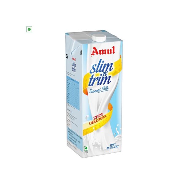 Amul Slim 'n' Trim Skimmed Milk (Zero Cholesterol)
