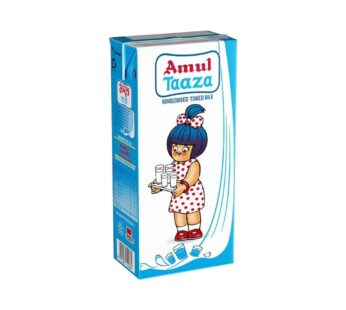 Amul Taaza Homogenised Toned Milk (1ltr)