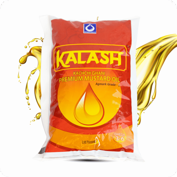 Kalash Kachi Ghani Pure Mustard Oil, (sarso)1L Pouch