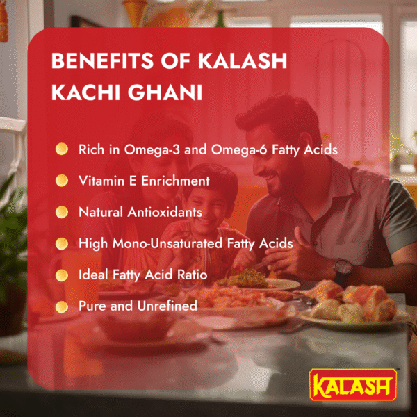 Kalash Kachi Ghani Pure Mustard Oil, (sarso)1L Pouch - Image 2