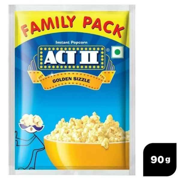 Act II Golden Sizzle Instant Popcorn 90 g