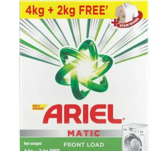 Ariel Matic Front Load Detergent Powder 4 kg (Get Extra 2 kg Free)