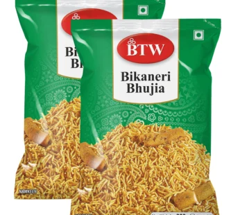 BTW Bikaneri Bhujia Namkeen 400g (200g X 2) | Tasty Namkeen Bhujiya Indian Snacks