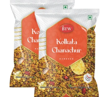 BTW Kolkata Chanachur Namkeen 400g (200g X 2) | Calcutta Classic Namkeen Snack | Spicy Salted Snack