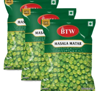 BTW Masala Matar Namkeen 450g (150g X 3) | Tasty Indian Snack