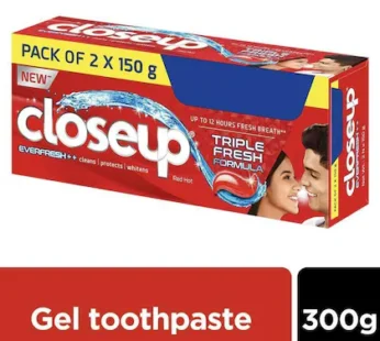 Closeup Everfresh+ Red Hot Gel Toothpaste 150 g (Pack of 2)