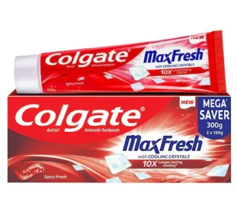 Colgate Max Fresh Spicy Fresh Red Gel Toothpaste 150 g (Pack of 2)