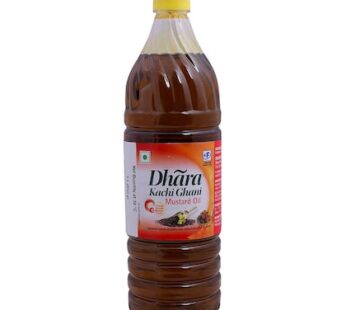 Dhara Kachi Ghani Mustard Oil 1 L (Bottle)