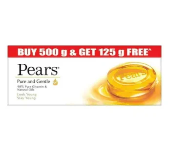 Pears Pure & Gentle Soap with Natural Oils 125 g (Buy 4 Get 1 Free)