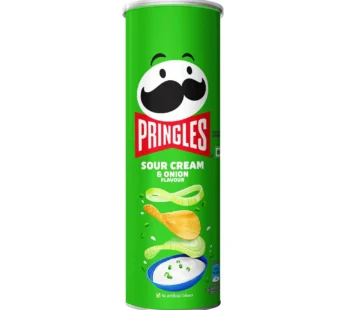 Pringles Sour Cream and Onion Potato Crisps 107 g