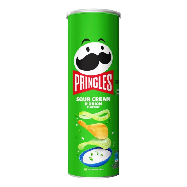 Pringles Sour Cream and Onion Potato Crisps 107 g