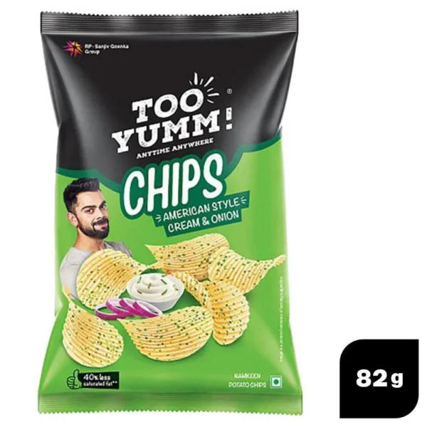 Too Yumm! American Style Cream and Onion Potato Chips 82 g