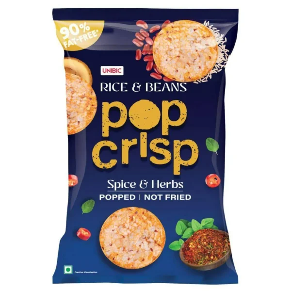 Unibic Rice and Beans Spice and Herbs Pop Crisp 40 g