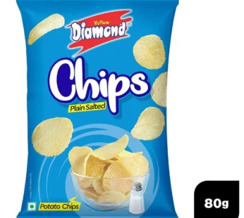 Yellow Diamond Plain Salted Potato Chips 80 g